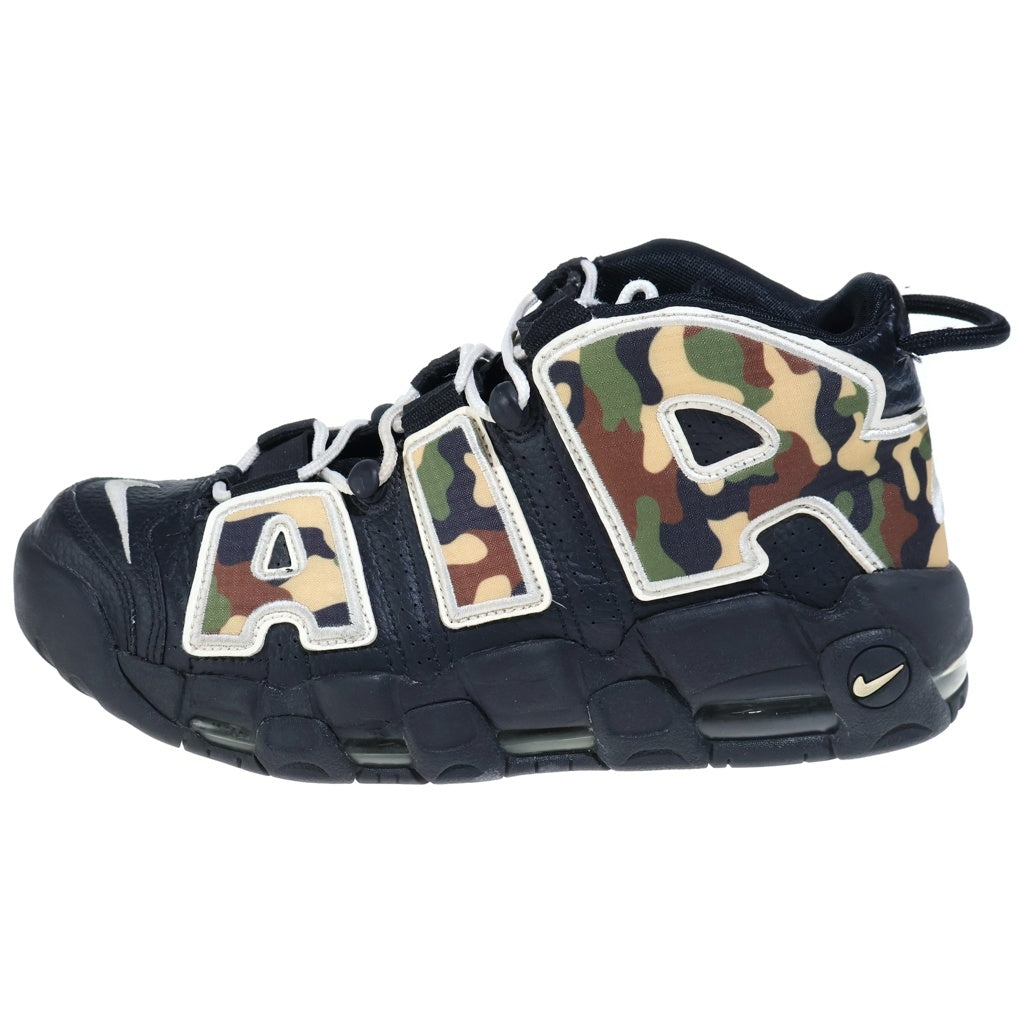 NIKE(ナイキ) AIR MORE UP TEMPO 96 QS SU19 エアモアアップテンポブラックカモ ハイカットスニーカー US8/26.0cm ブラック/カモ CJ6122-001