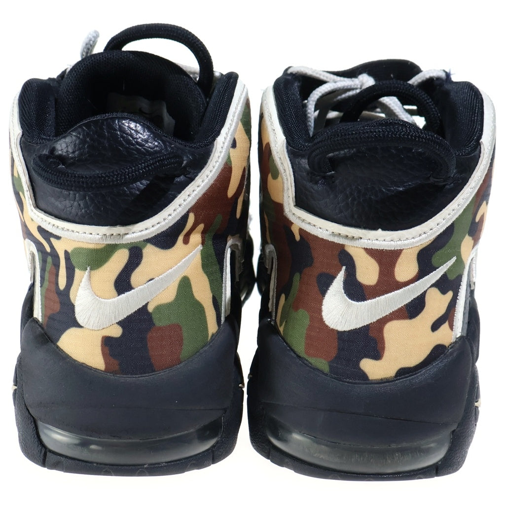 NIKE(ナイキ) AIR MORE UP TEMPO 96 QS SU19 エアモアアップテンポブラックカモ ハイカットスニーカー US8/26.0cm ブラック/カモ CJ6122-001