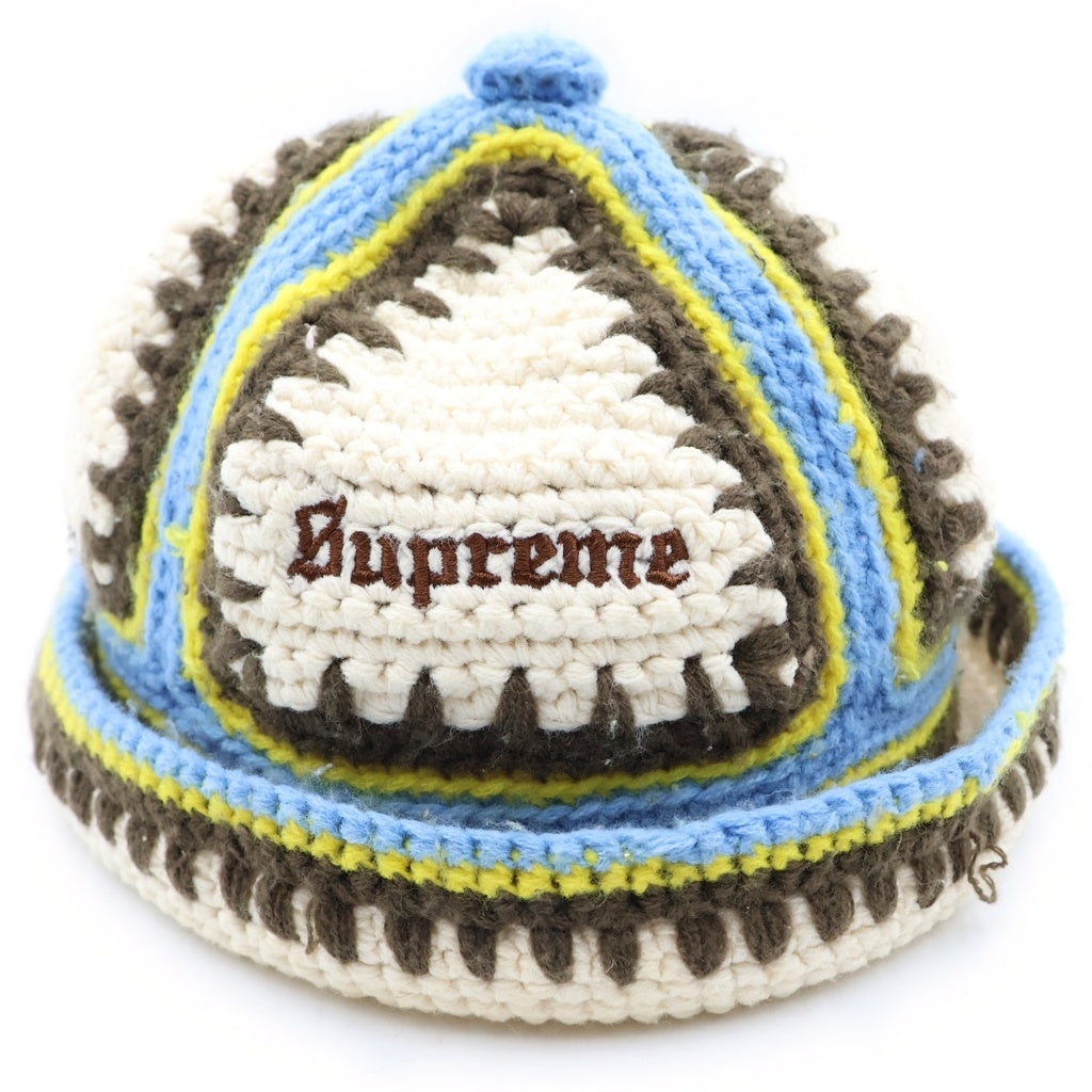 SUPREME(シュプリーム) 23SS Crochet Edge Bell Hat クラッシュハット 帽子 アイボリー レディース