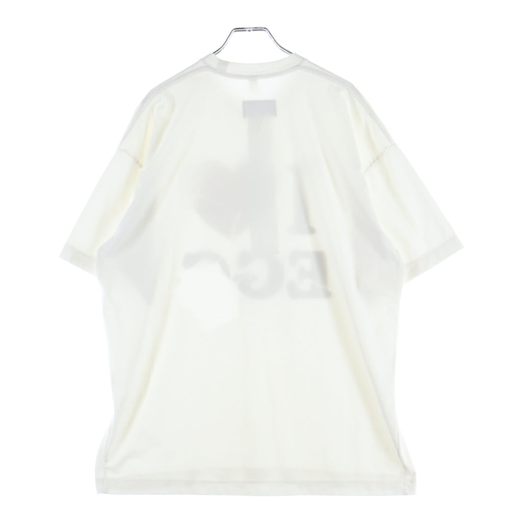 doublet(ダブレット) 26SS I LOVE EGG T-SHIRT プリント半袖Tシャツ カットソー ホワイト 26SS33CS428