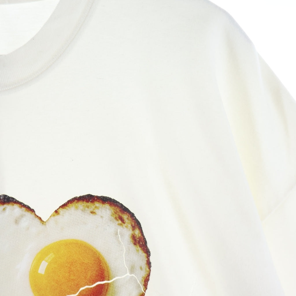 doublet(ダブレット) 26SS I LOVE EGG T-SHIRT プリント半袖Tシャツ カットソー ホワイト 26SS33CS428