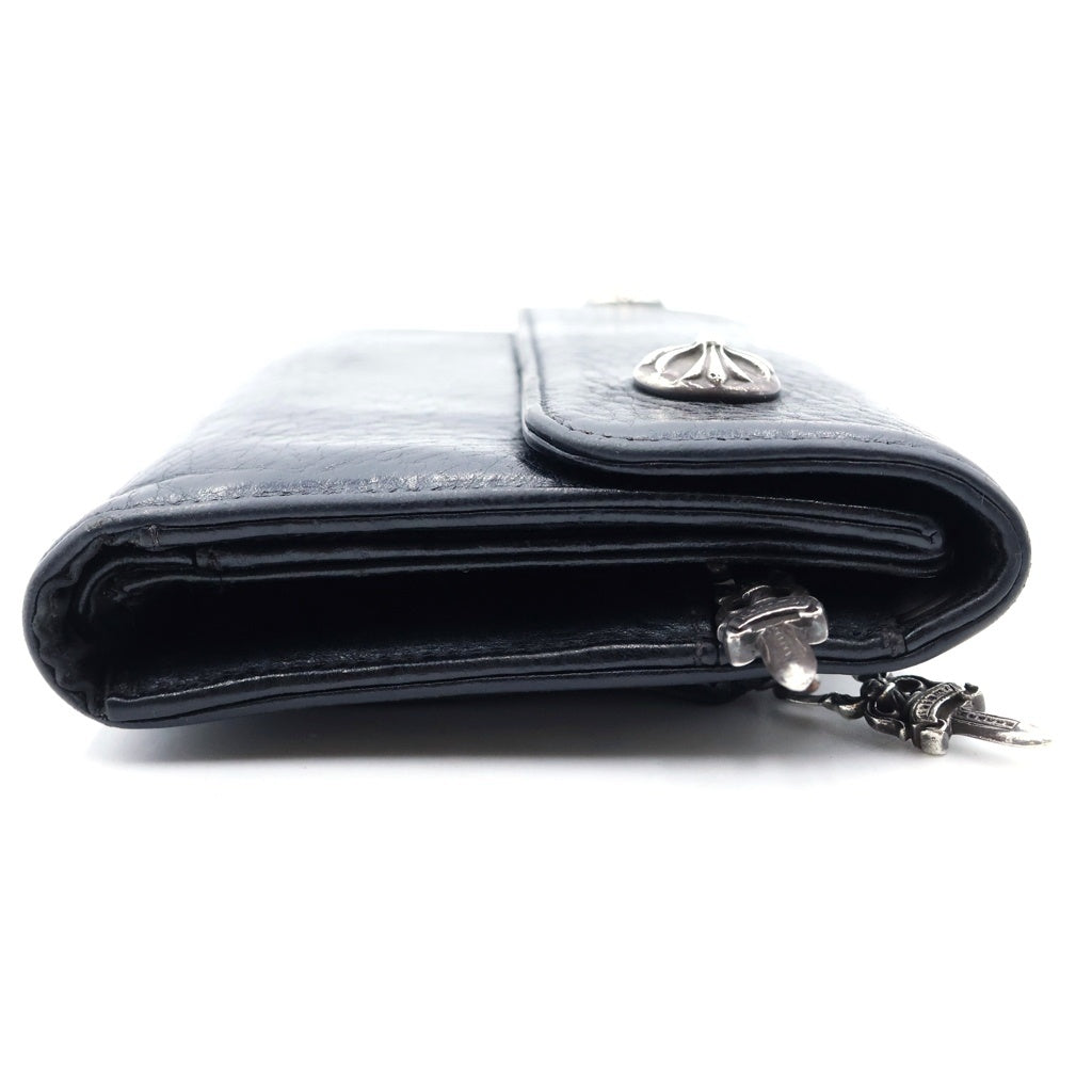 CHROME HEARTS(クロムハーツ) WAVE ウェーブ レザーウォレット 財布 ブラック