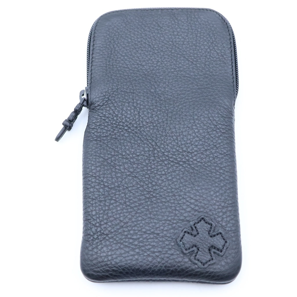 CHROME HEARTS(クロムハーツ) CHプラス レザー アイウェアケース メガネケース ブラック