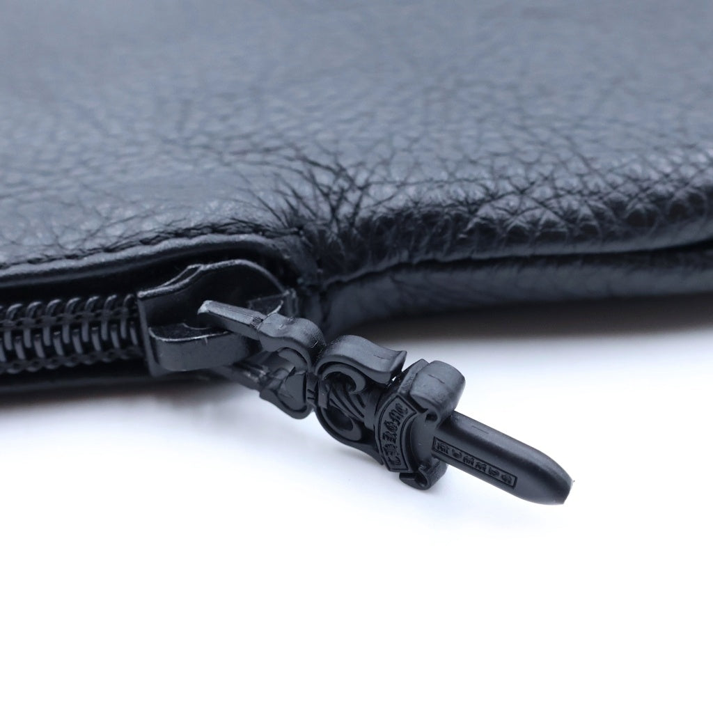 CHROME HEARTS(クロムハーツ) CHプラス レザー アイウェアケース メガネケース ブラック