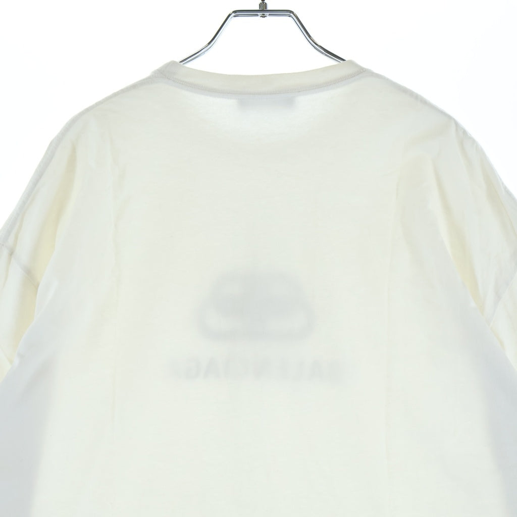 BALENCIAGA(バレンシアガ) 19SS BBロゴプリント 半袖Tシャツ カットソー ホワイト 570803 TEV48