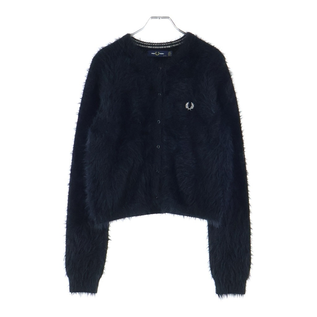 FRED PERRY(フレッドペリー) × Ray BEAMS 別注 シャギー長袖カーディガン ブラック レディース FZ7242