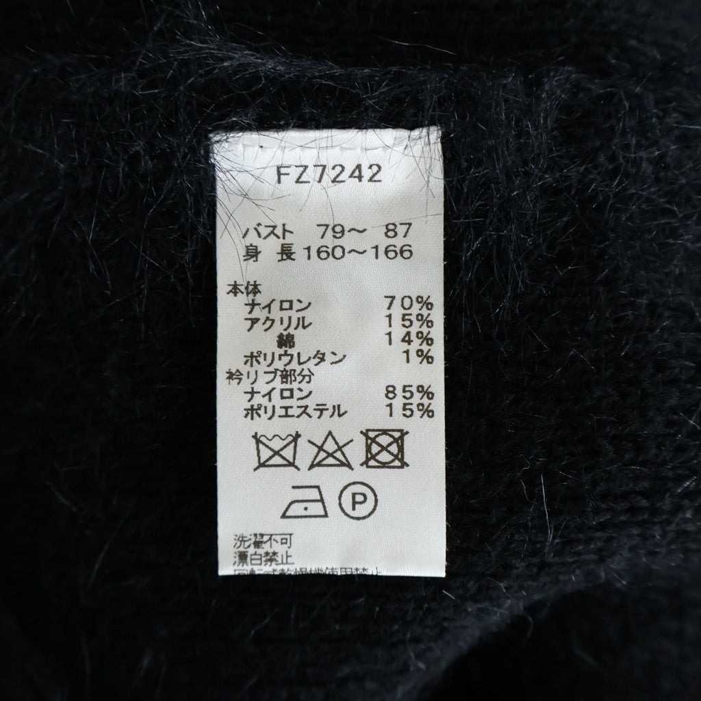 FRED PERRY(フレッドペリー) × Ray BEAMS 別注 シャギー長袖カーディガン ブラック レディース FZ7242