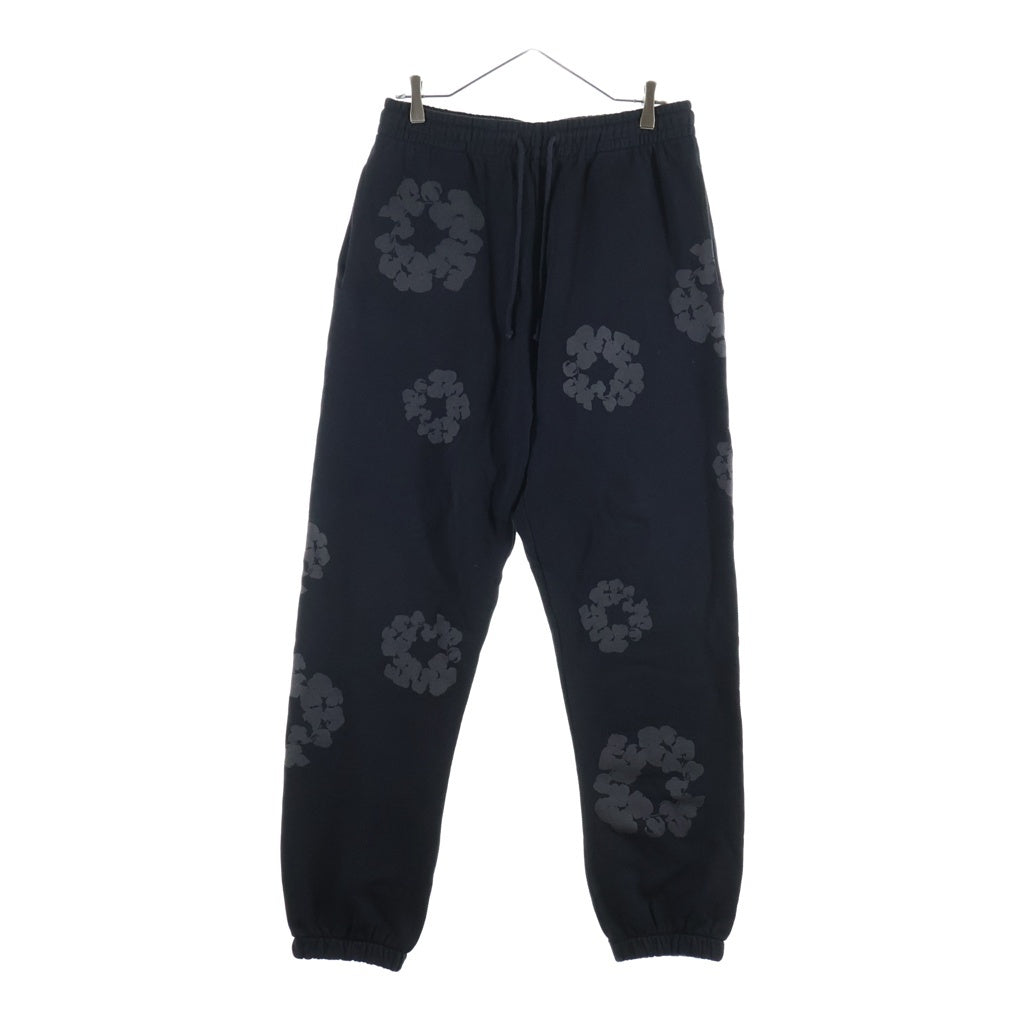 DENIM TEARS(デニムティアーズ) The Cotton Wreath Sweat Pants コットンリース スウェットパンツ ブラック