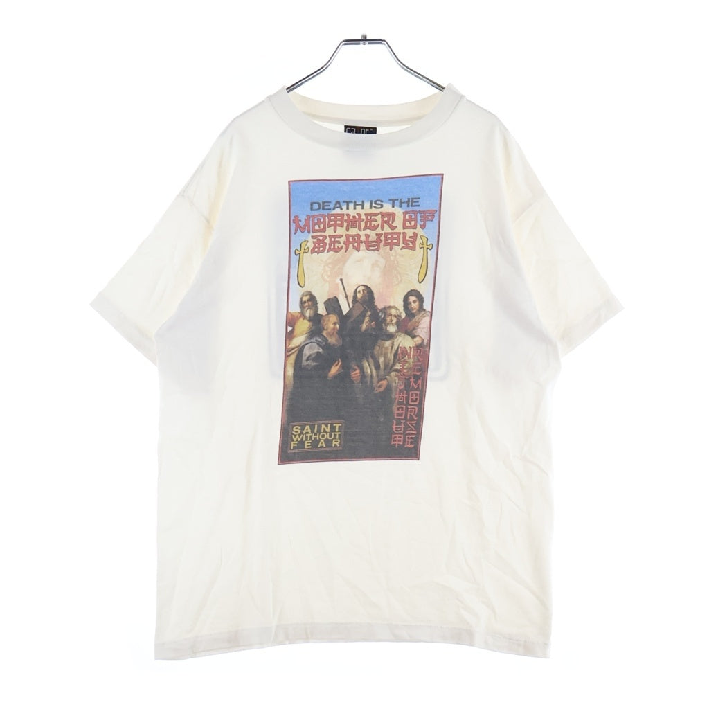 SAINT MICHAEL(セントマイケル) RK SS TEE WITH OUT FEAR クルーネック半袖Tシャツ カットソー ホワイト SM-A23-0000-C07