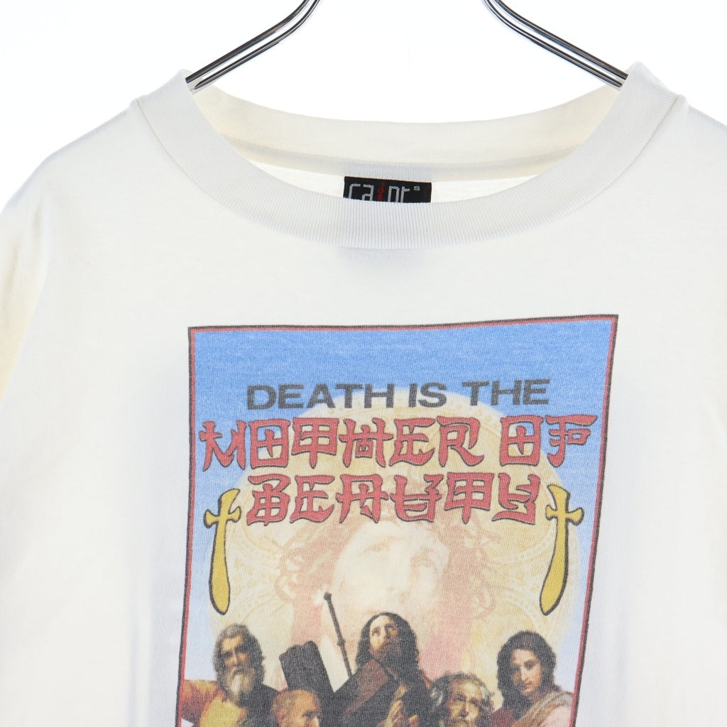 SAINT MICHAEL(セントマイケル) RK SS TEE WITH OUT FEAR クルーネック半袖Tシャツ カットソー ホワイト SM-A23-0000-C07