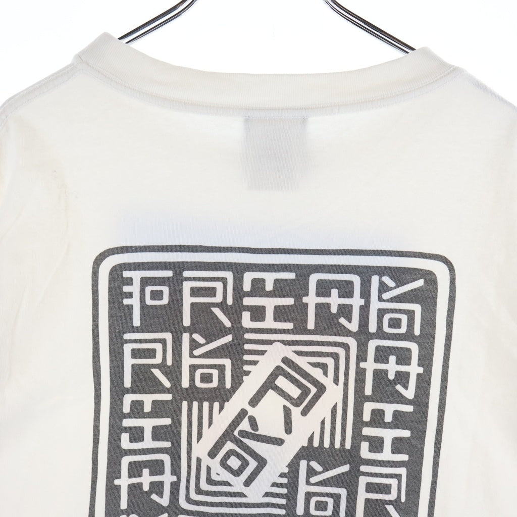 SAINT MICHAEL(セントマイケル) RK SS TEE WITH OUT FEAR クルーネック半袖Tシャツ カットソー ホワイト SM-A23-0000-C07