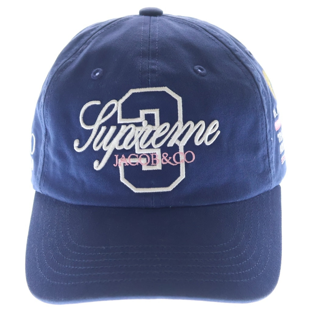 SUPREME(シュプリーム) 24SS La Martina Jacob & Co. 6-Panel Cap フロントロゴ刺繍 6パネルキャップ ブルー