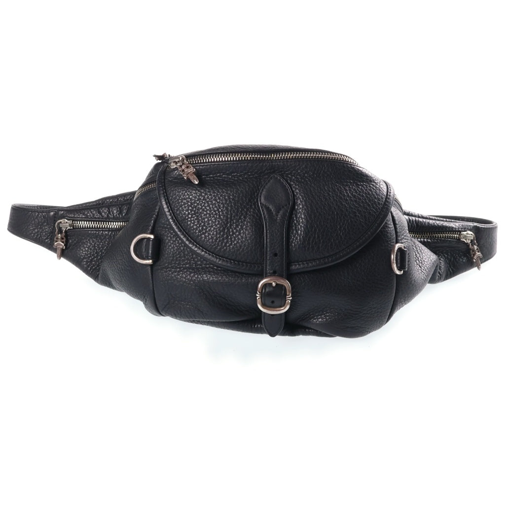 CHROME HEARTS(クロムハーツ) #1 SNAT PACK スナットパック ダガージップ ガンスリンガーベルト レザーウエストバッグ ブラック