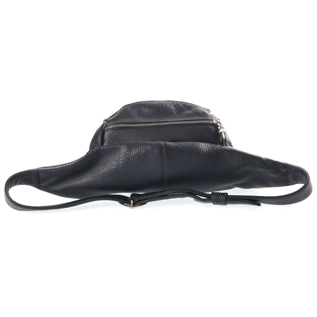 CHROME HEARTS(クロムハーツ) #1 SNAT PACK スナットパック ダガージップ ガンスリンガーベルト レザーウエストバッグ ブラック