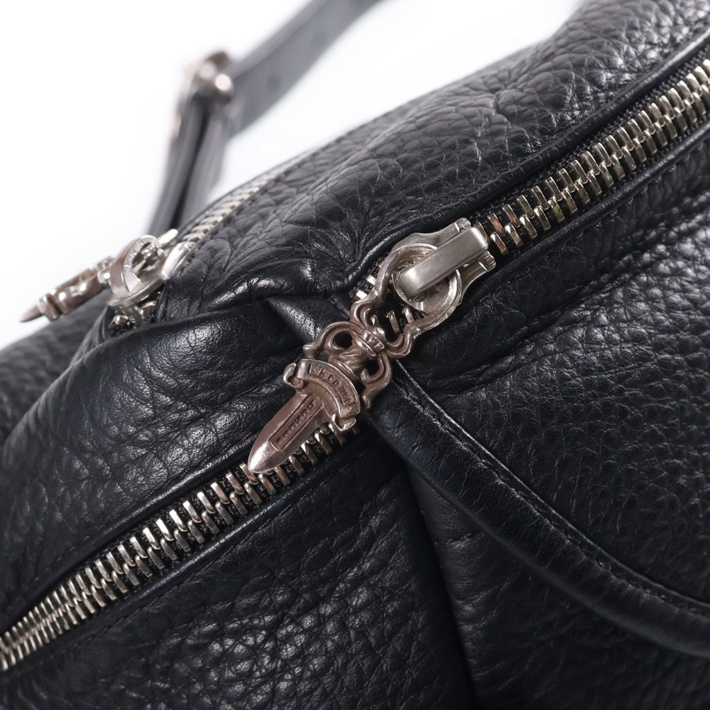 CHROME HEARTS(クロムハーツ) #1 SNAT PACK スナットパック ダガージップ ガンスリンガーベルト レザーウエストバッグ ブラック