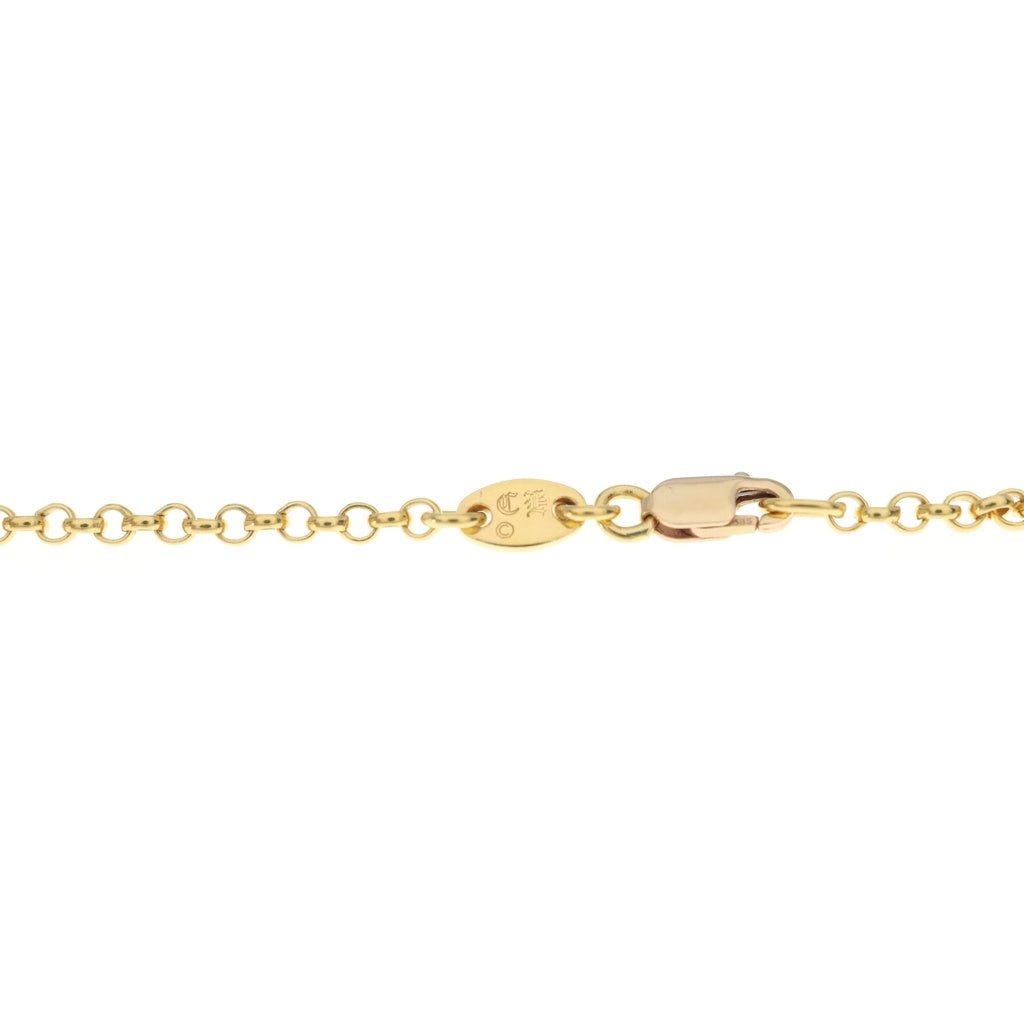 CHROME HEARTS(クロムハーツ) 22K NECKCHAIN R20 ロールチェーンネックレス 20inch ゴールド BCA011
