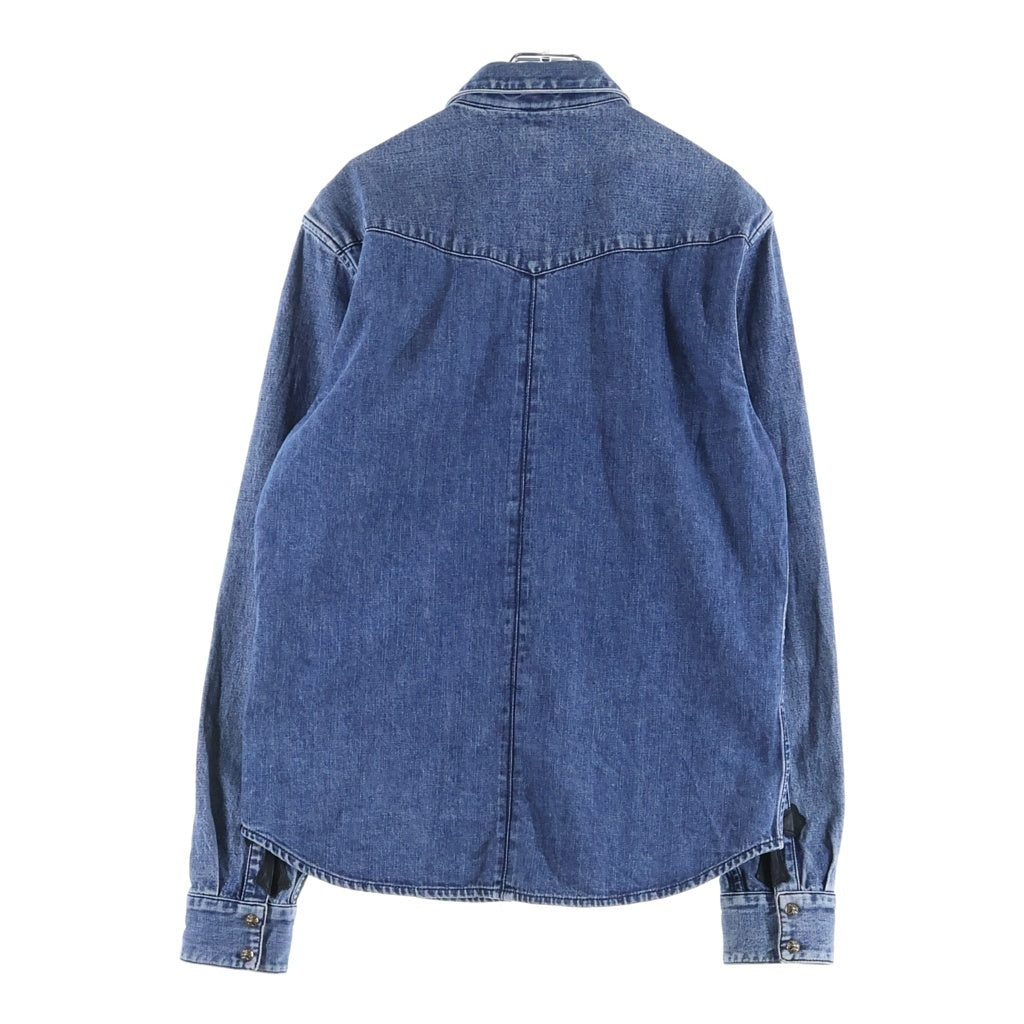 CHROME HEARTS(クロムハーツ) DENIM WESTERN 袖クロスパッチ デニム ウェスタンシャツ 長袖シャツ インディゴ