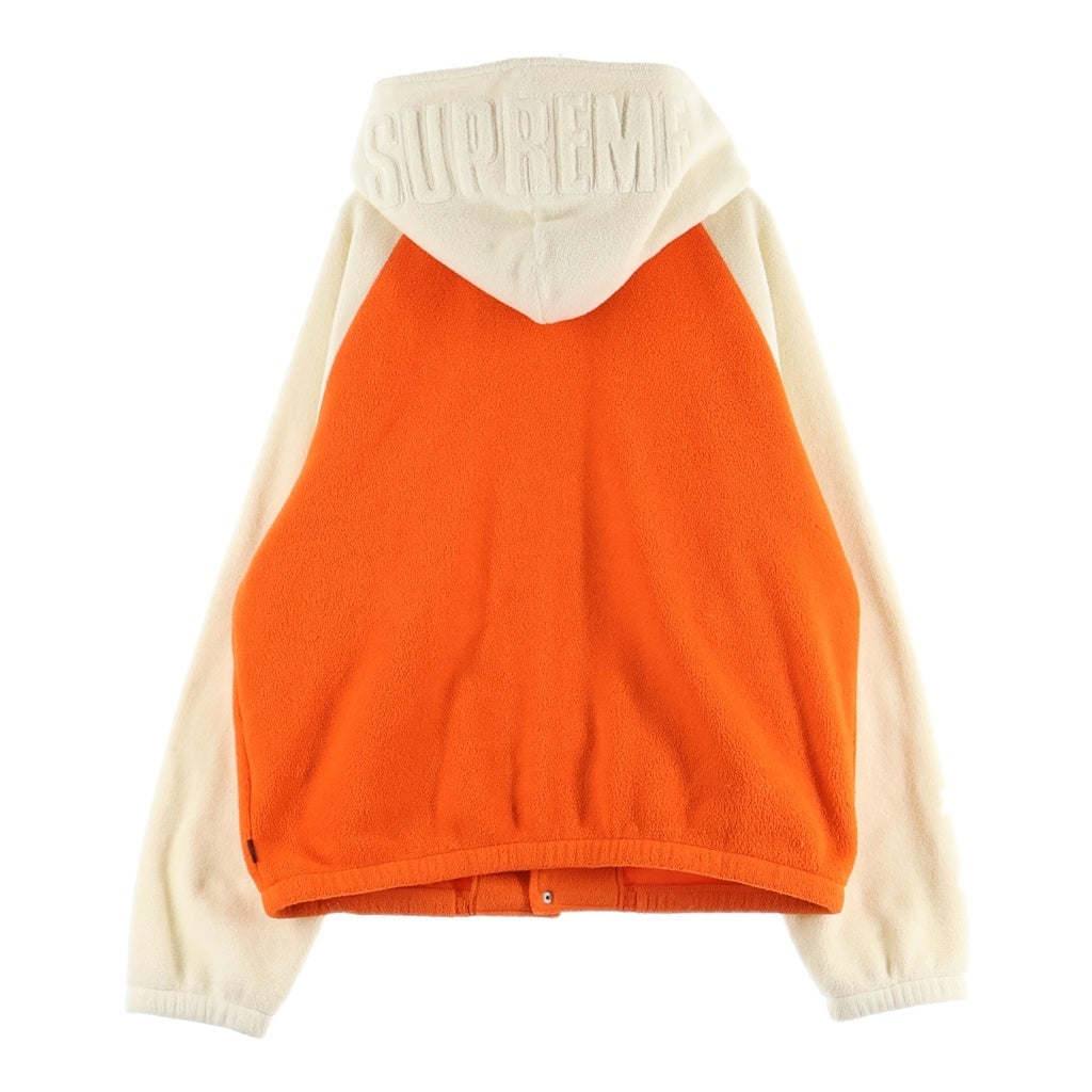 SUPREME(シュプリーム) 18AW Polartec Hooded Raglan Jacket ポーラーテック フーデッド ラグランジャケット オレンジ/ベージュ