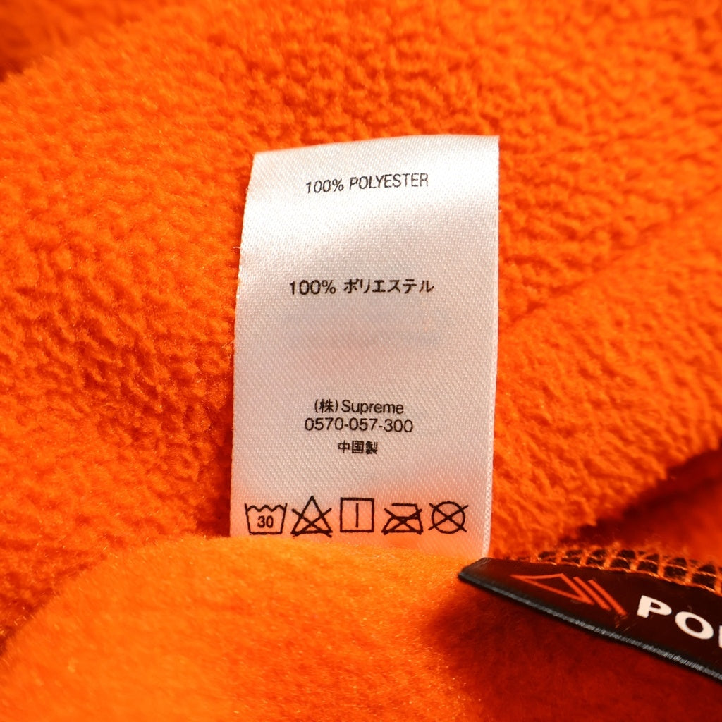 SUPREME(シュプリーム) 18AW Polartec Hooded Raglan Jacket ポーラーテック フーデッド ラグランジャケット オレンジ/ベージュ