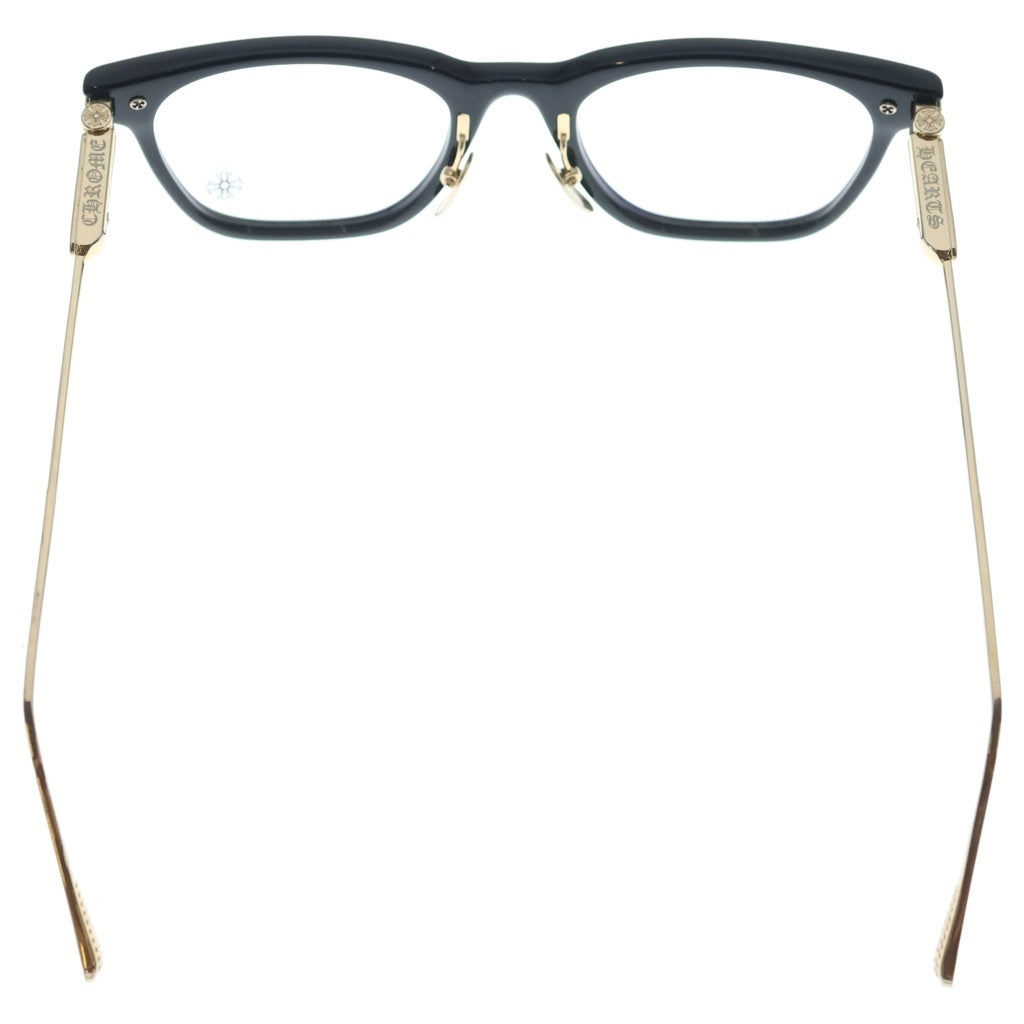 CHROME HEARTS(クロムハーツ) SLAG Plated サイドクロス サングラス アイウェア 眼鏡 ブラック/ゴールド