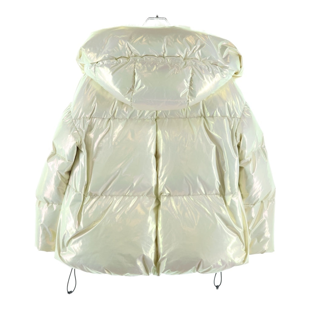 MONCLER GRENOBLE(モンクレールグルノーブル) 21AW Middle Length Down Jacket ミドルレングス ダウンジャケット ファー付き ホワイト G20981A00023 54ANB レディース