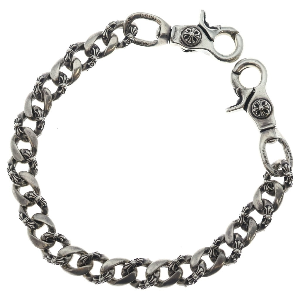CHROME HEARTS(クロムハーツ) FANCY SHORT-T/2クリップショートファンシー ウォレットチェーン シルバー BCA077