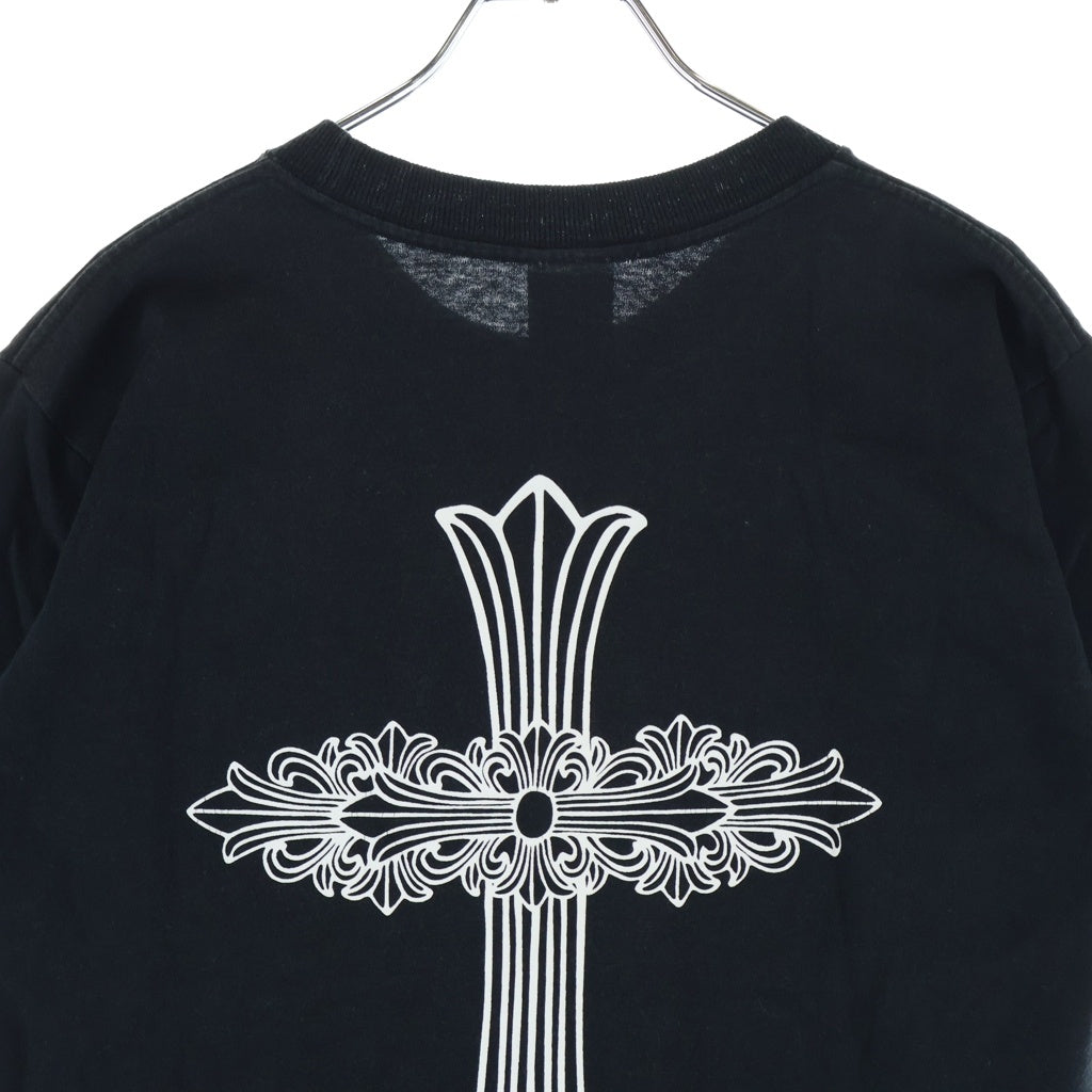 CHROME HEARTS(クロムハーツ) OLD FLORAL オールドフローラル バッグプリント半袖Tシャツ ブラック