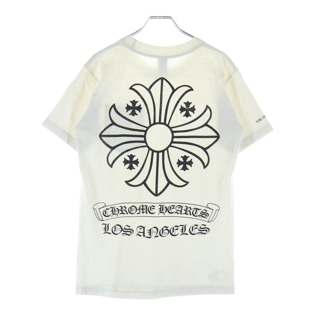 CHROME HEARTS(クロムハーツ) OLD CH PLUS オールド ロサンゼルス バックCH プラス プリント 半袖Tシャツ カットソー ホワイト
