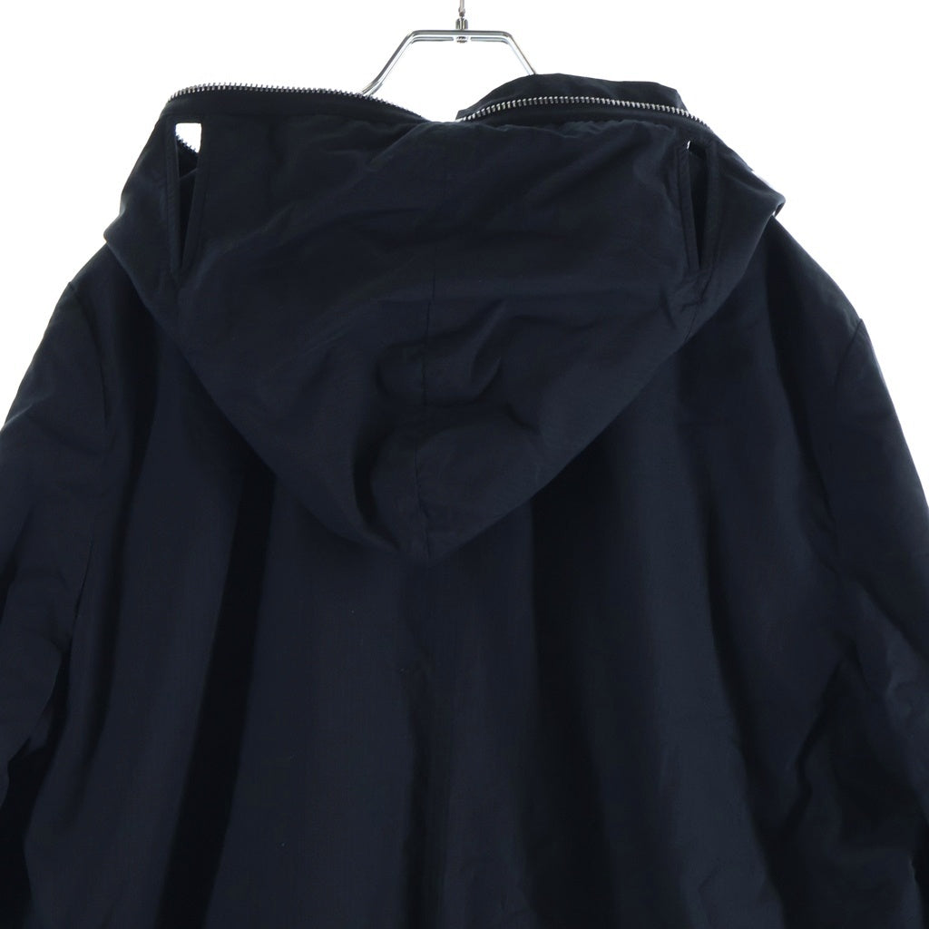 DRKSHDW(ダークシャドウ) 25SS GIMP FLIGHT BOMBER ギンプフライトボンバージャケット テンセルリップストップジップアップフーデットMA-1ジャケット ブラック DU01E3772-NR