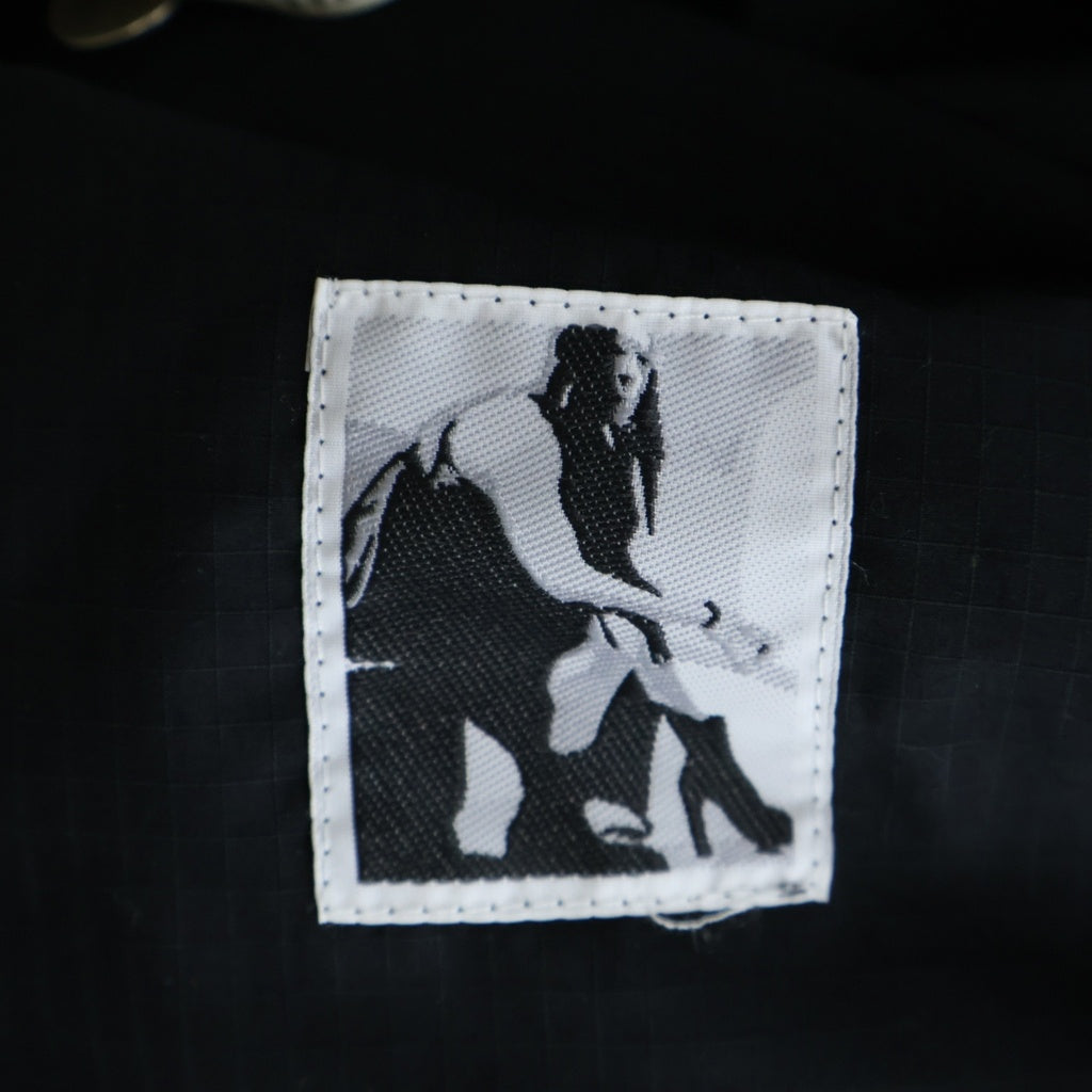 DRKSHDW(ダークシャドウ) 25SS GIMP FLIGHT BOMBER ギンプフライトボンバージャケット テンセルリップストップジップアップフーデットMA-1ジャケット ブラック DU01E3772-NR
