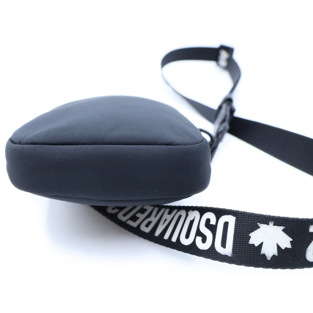 DSQUARED2(ディースクエアード) Logo Shoulder Bag ロゴストラップ ショルダーバッグ ブラック D2CBM00491680