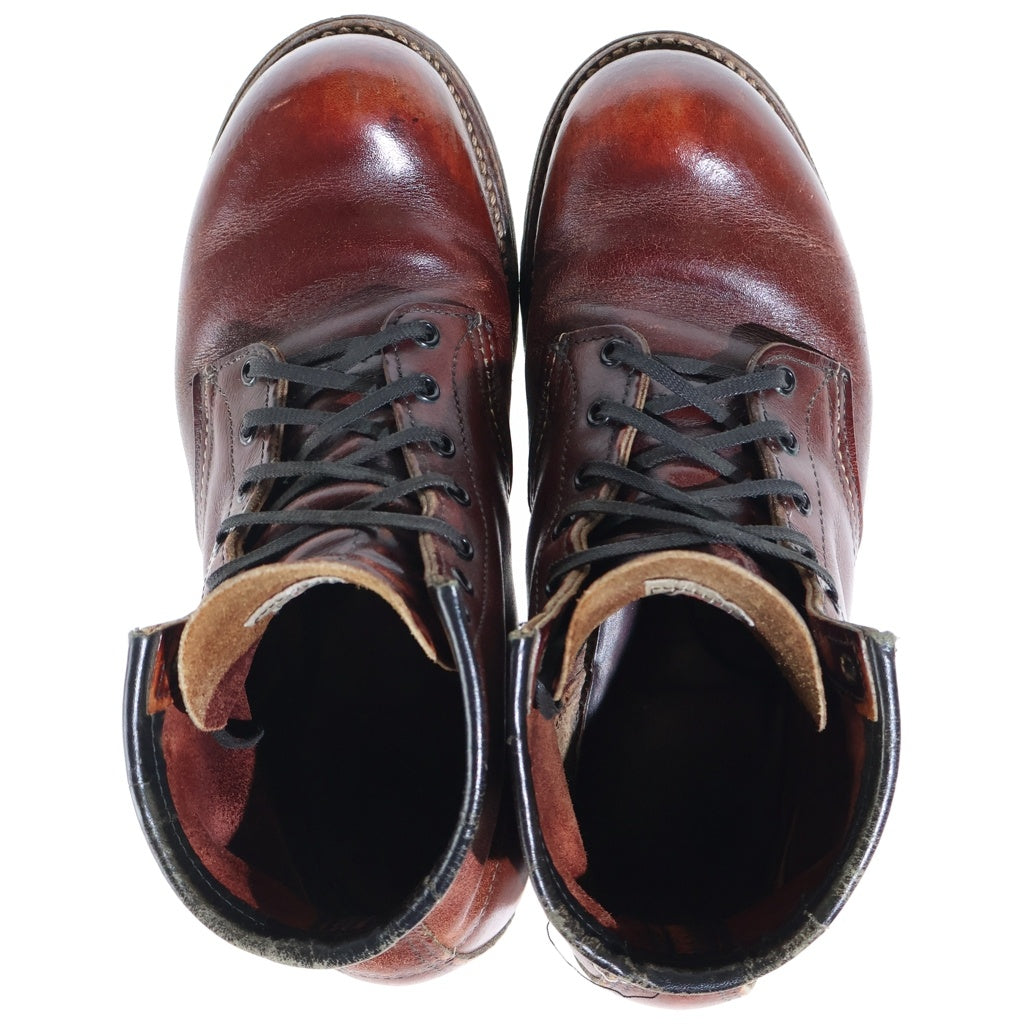 RED WING(レッド ウイング) BECKMAN BOOTS ベックマン ブラックチェリー ハイカットレザーブーツ ブラウン US7 1/2 9011