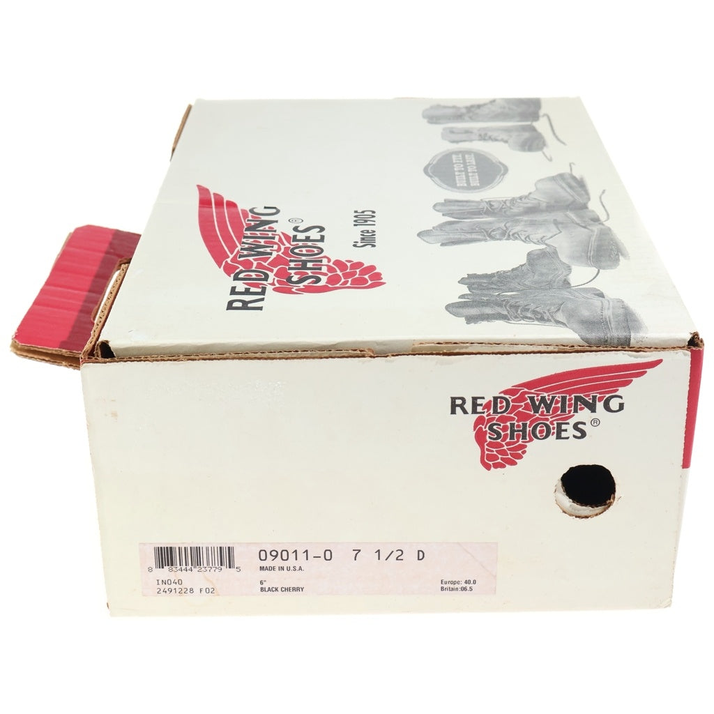 RED WING(レッド ウイング) BECKMAN BOOTS ベックマン ブラックチェリー ハイカットレザーブーツ ブラウン US7 1/2 9011
