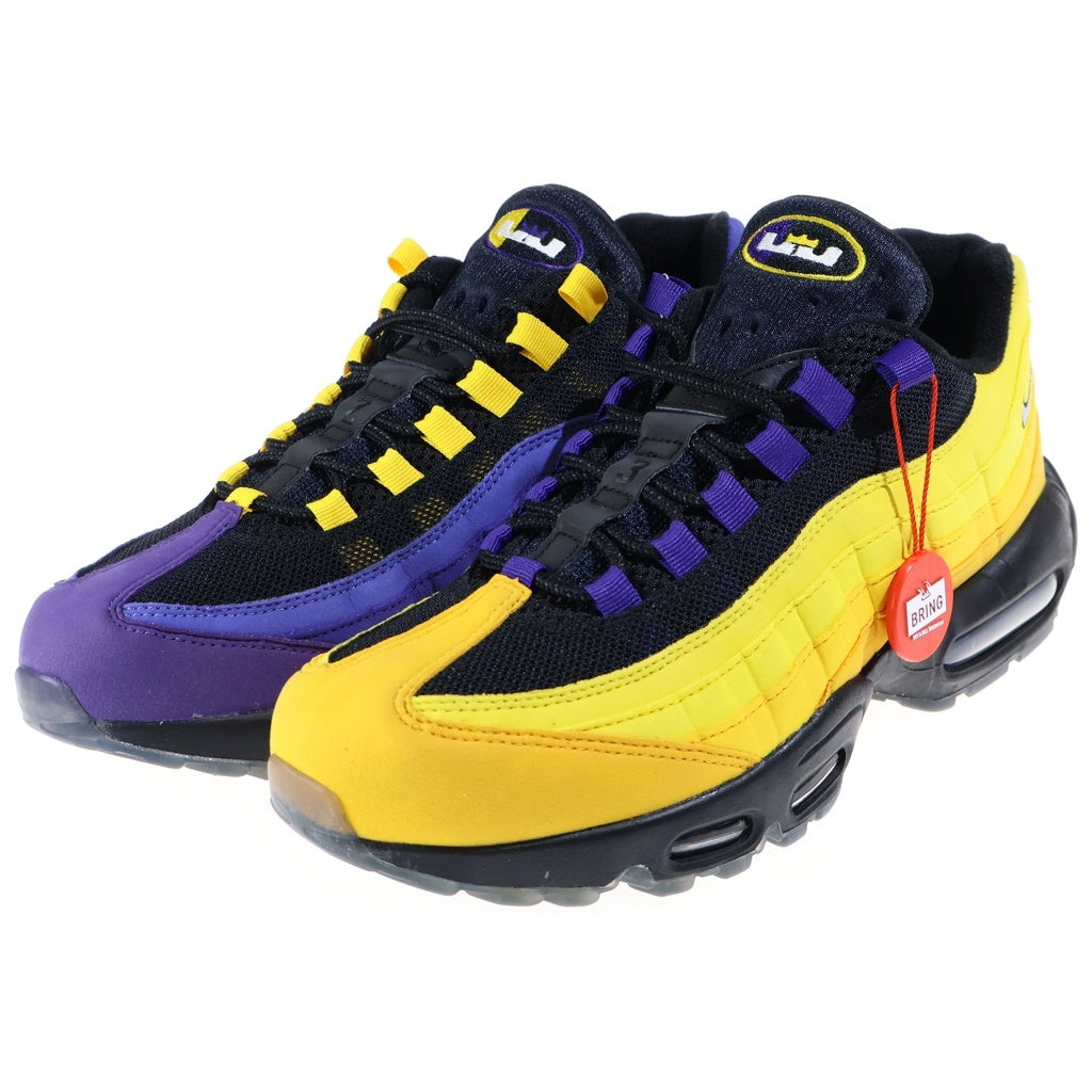 NIKE(ナイキ) AIR MAX 95 NRG LEBRON エアマックス95 エナジー レブロン ローカット スニーカー イエロー/パープル US8.5/26.5cm CZ3624-001
