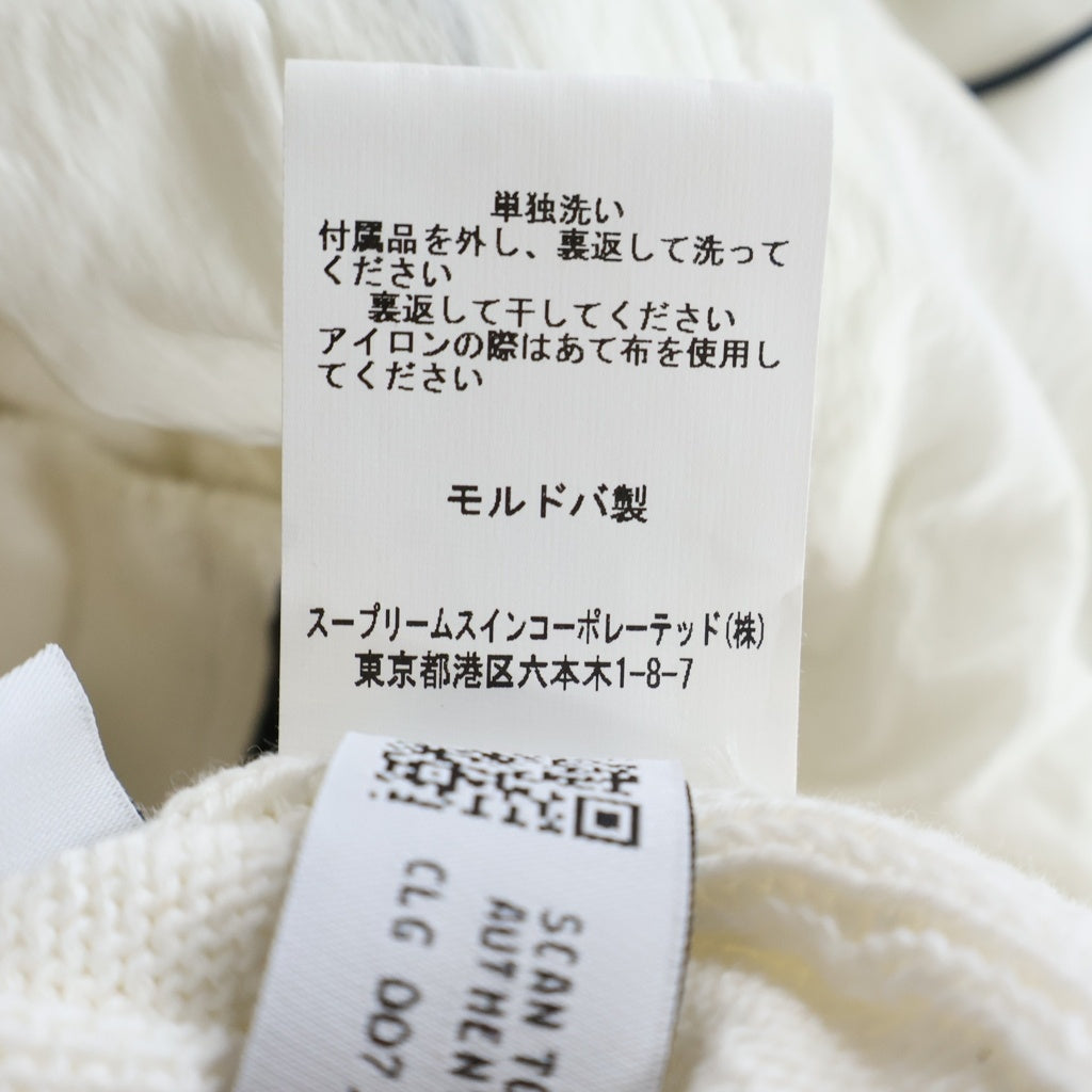 C.P. Company(シーピーカンパニー) COTTON MIXED HOODED KNIT コットン ナイロン ミックス ジップアップジャケット ホワイト 16CMKN047A-005367M