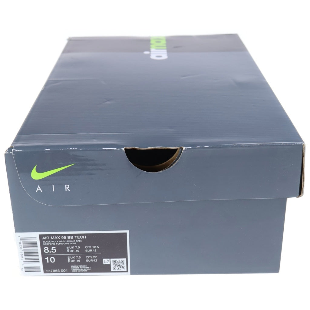 NIKE(ナイキ) AIR MAX 95 BIG BUBBLE TECH BLACK/SMOKE GREY エアマックス95 ビッグバブル テック ローカットスニーカー ブラック/グレー US8.5/26.5cm IH7853-001