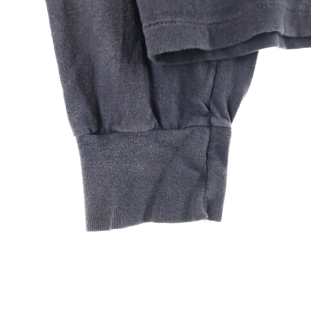 READY MADE(レディメイド) 24SS DESTRUCTION LS TEE ディストラクション 長袖カットソー 袖プリント 両面プリント ブラック RE-CO-BK-00-00-283