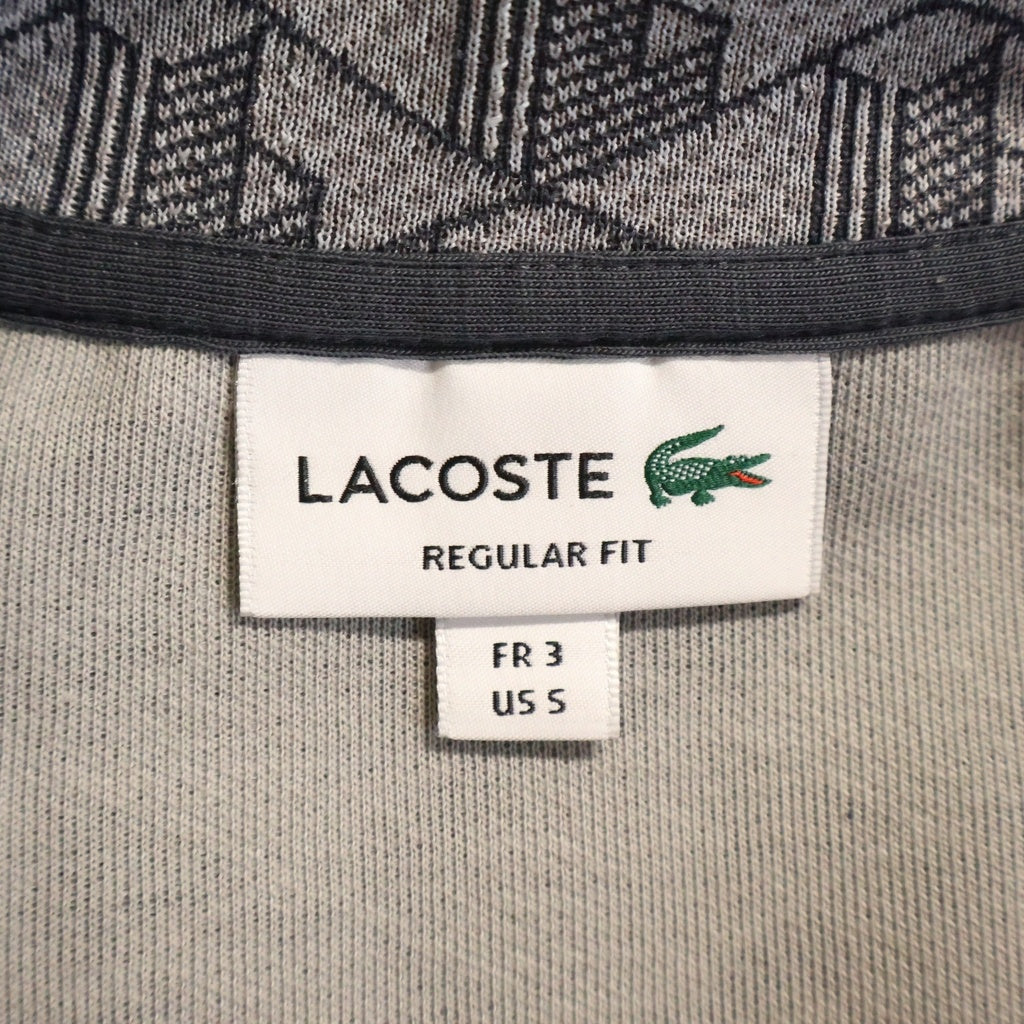 LACOSTE(ラコステ) TRACK JACKET モノグラムジャカード トラックジャケット グレー SH1368