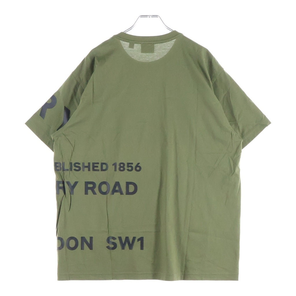 BURBERRY(バーバリー) HARLFORD ホースフェリープリント クルーネック半袖Tシャツ カットソー カーキ 8055249