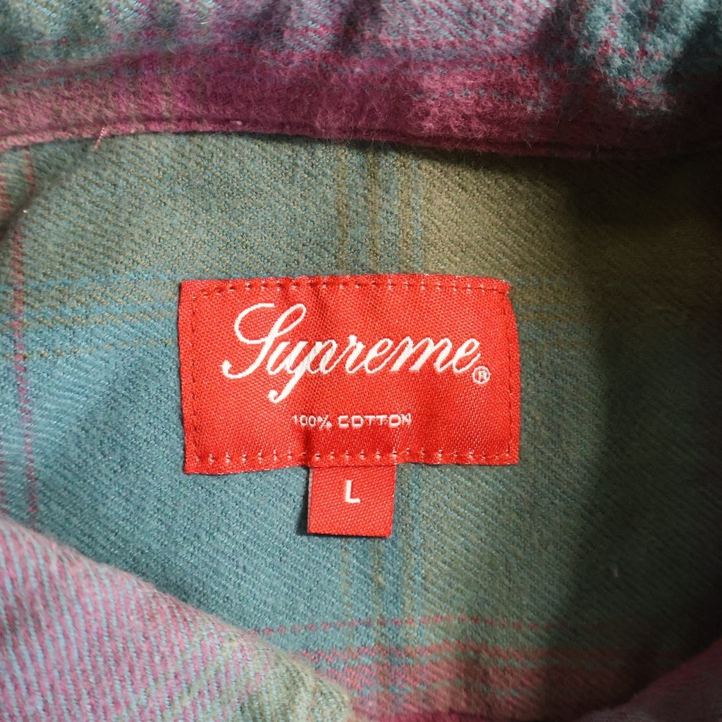 SUPREME(シュプリーム) 18AW Shadow Plaid Flannel Shirt シャドープレイド フランネル長袖シャツ マルチ