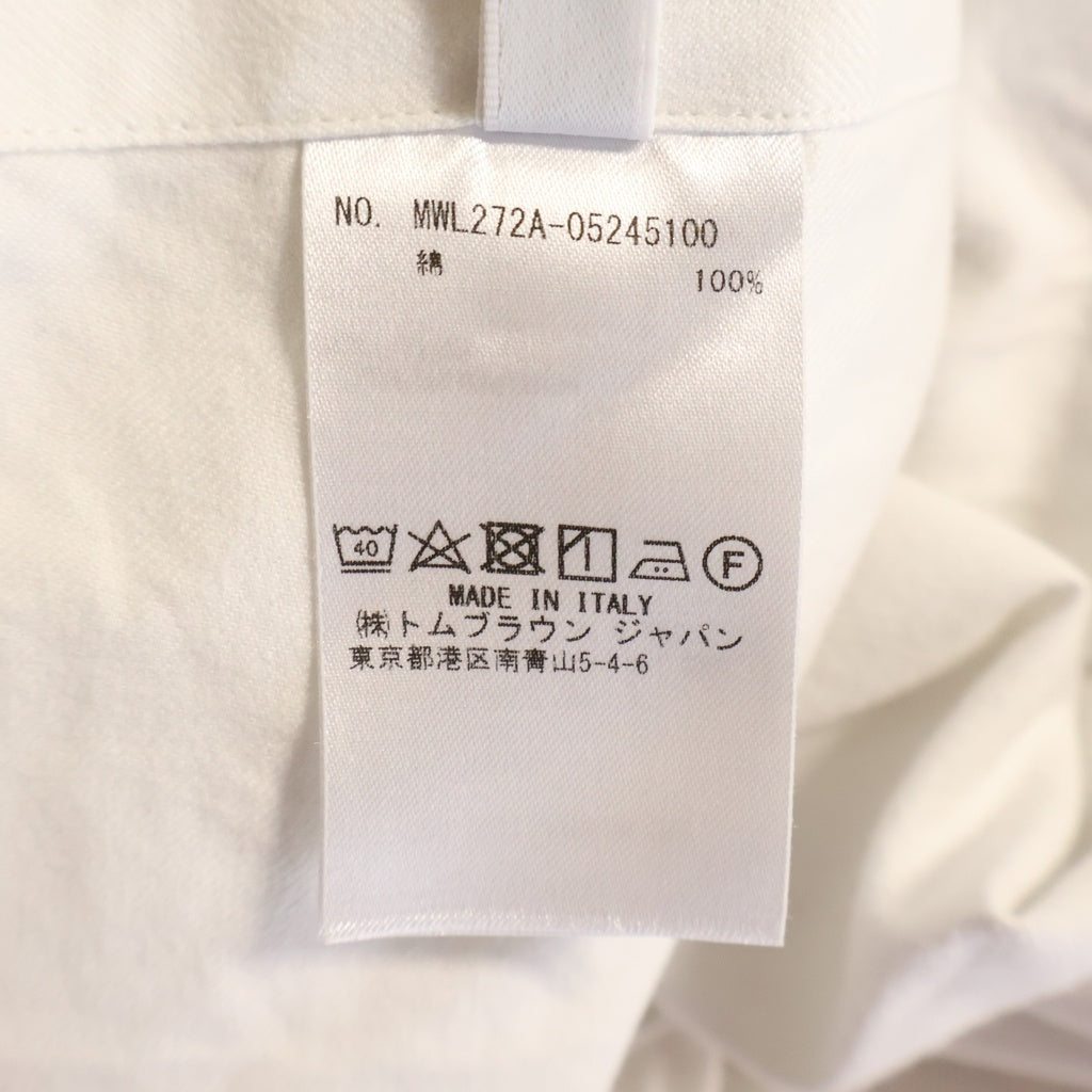THOM BROWNE(トムブラウン) 4BAR L/S SHIRT オックスフォード 長袖シャツ ホワイト MWL272A-05245100