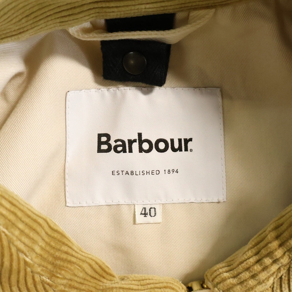 Barbour(バブアー) ×BEAMS F BEDALE-F ビームス別注 襟コーデュロイ切替 ウールビデイルジャケット アイボリー 222MCAS006