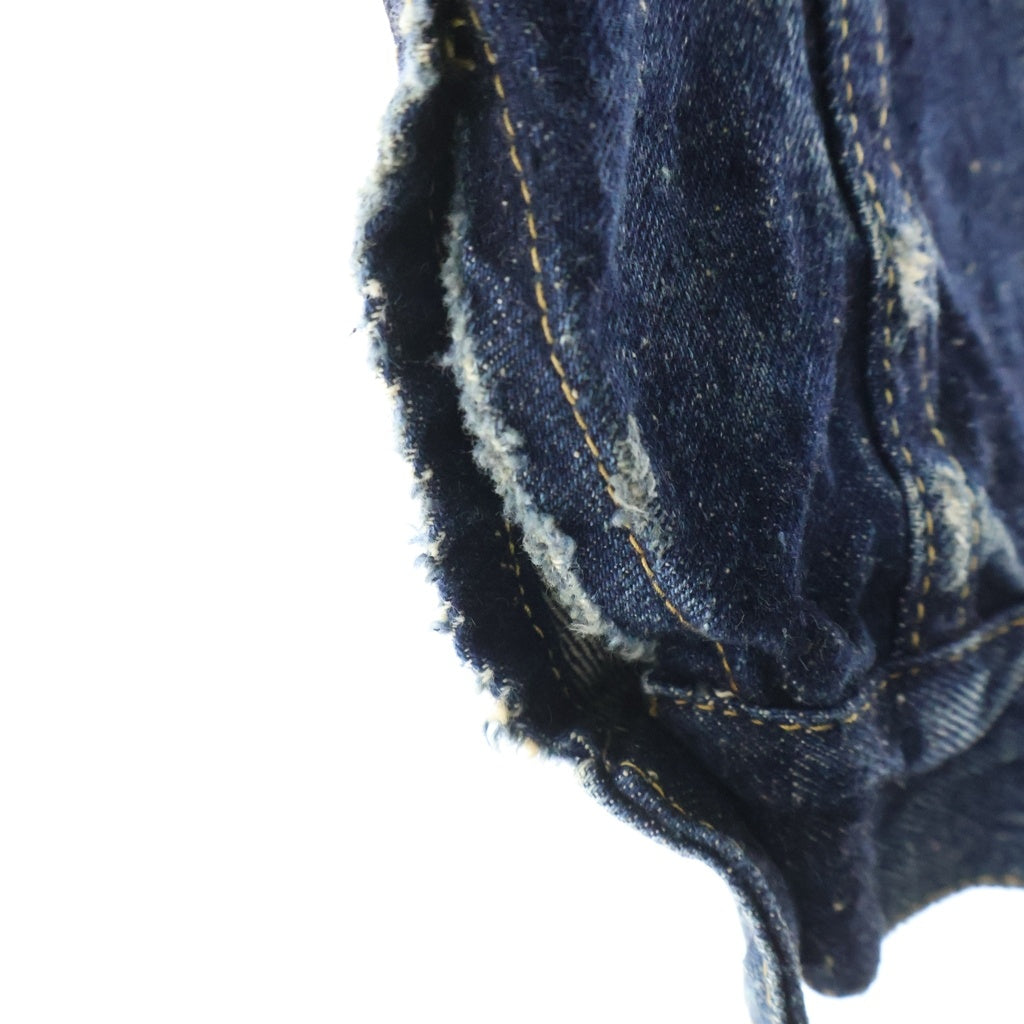 New Manual(ニュー マニュアル) #029 WW 2 LV T-BACK JACKET ONE-WASHED ワンウォッシュ Tバック デニムジャケット インディゴ