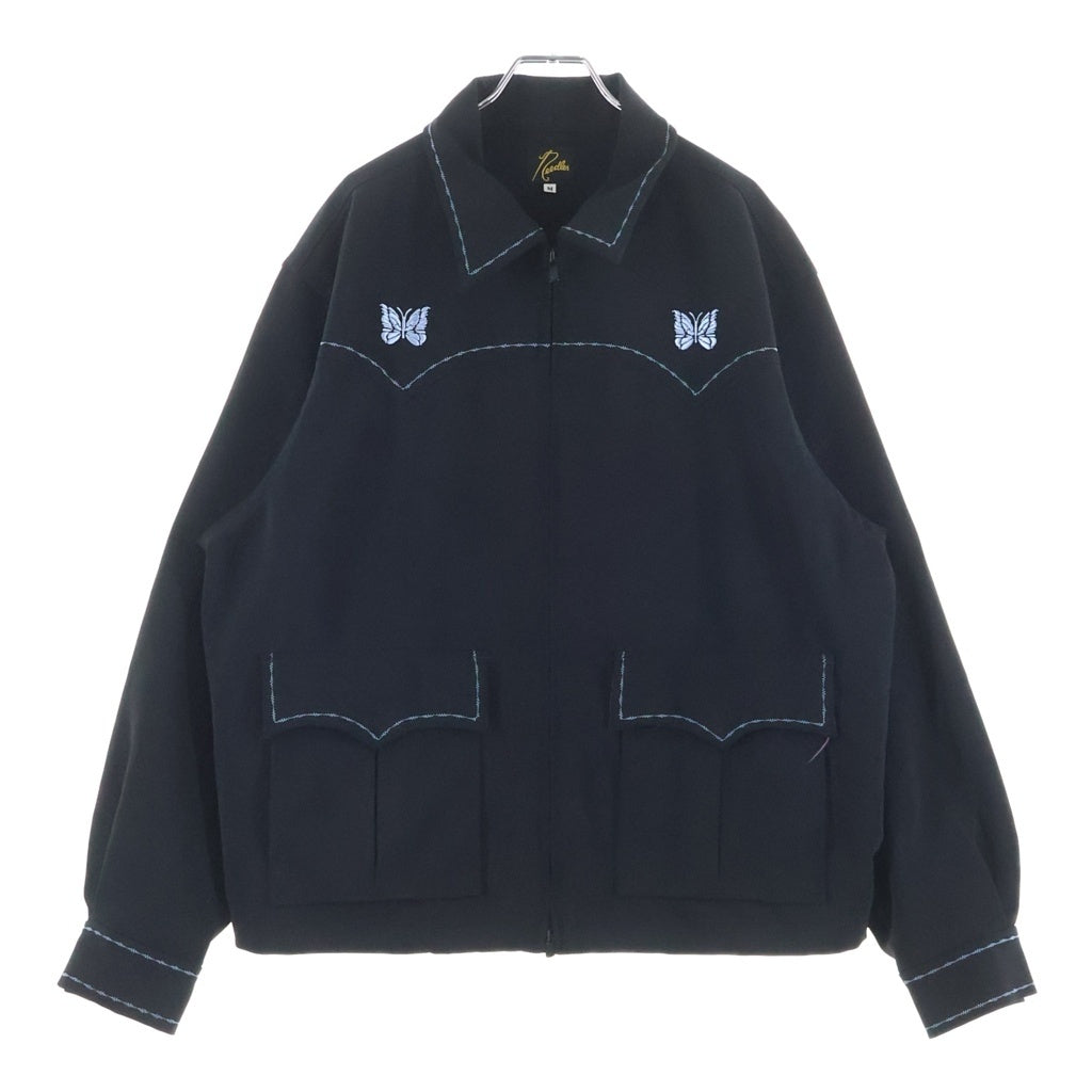 Needles(ニードルス) Western Sport Jacket ウエスタンスポーツジャケット 両面刺繍 ブラック MR199