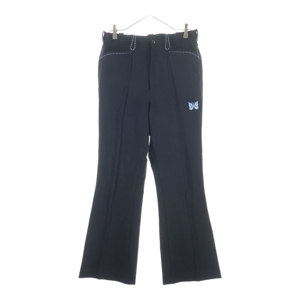 Needles(ニードルス) WESTERN LEISURE PANT ウエスタンレジャーパンツ ロゴ刺繍 ブラック MR200