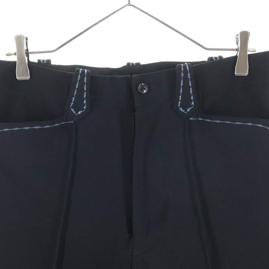 Needles(ニードルス) WESTERN LEISURE PANT ウエスタンレジャーパンツ ロゴ刺繍 ブラック MR200