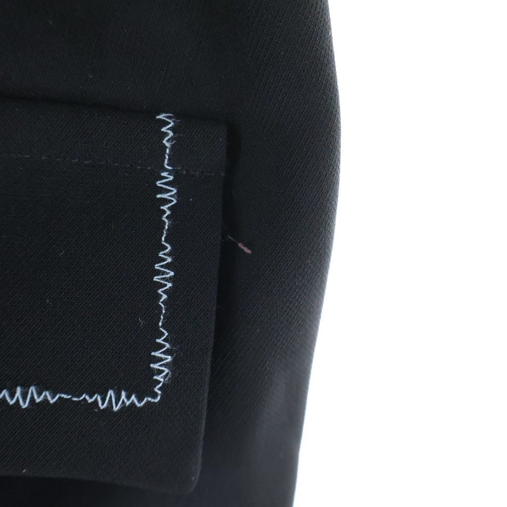 Needles(ニードルス) WESTERN LEISURE PANT ウエスタンレジャーパンツ ロゴ刺繍 ブラック MR200