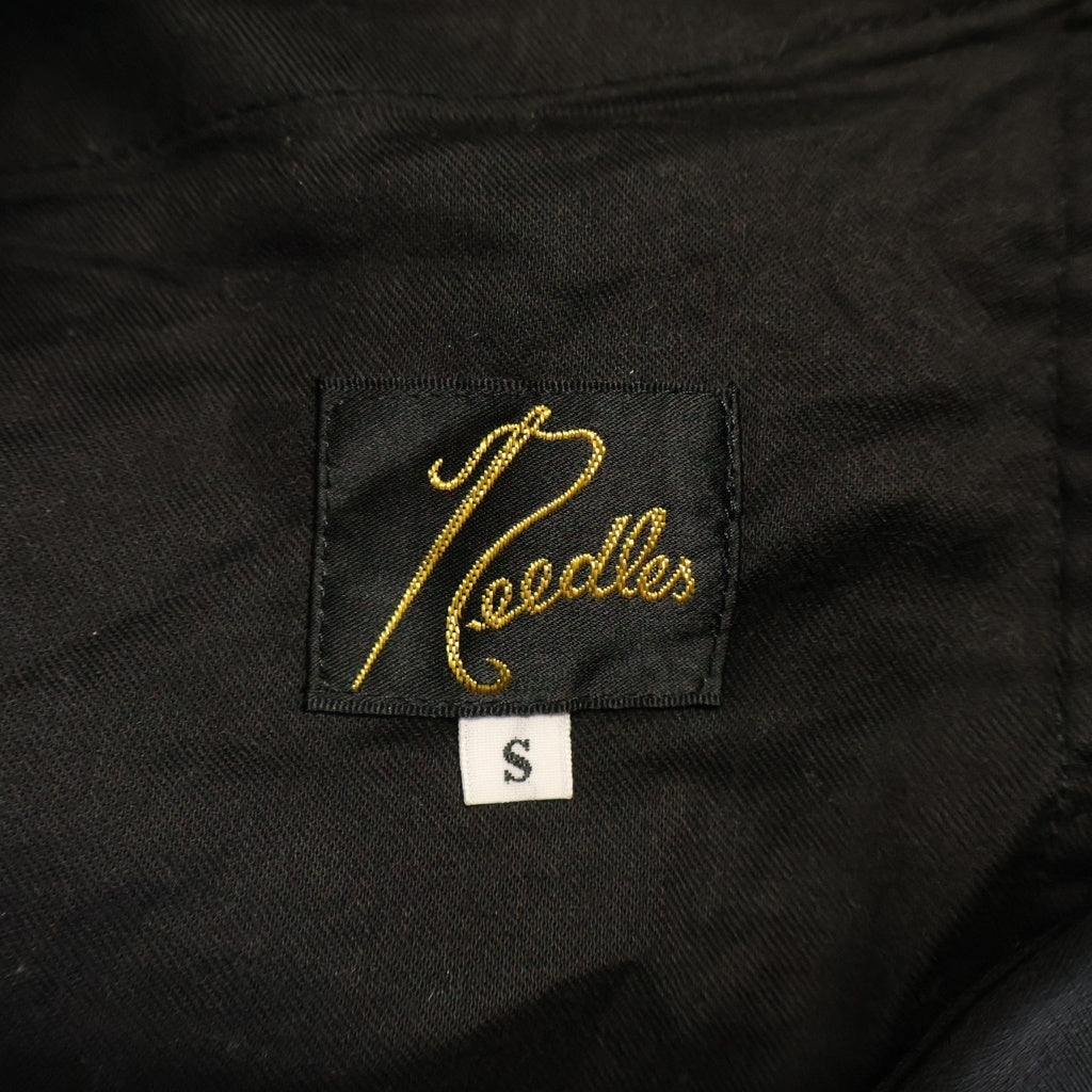Needles(ニードルス) WESTERN LEISURE PANT ウエスタンレジャーパンツ ロゴ刺繍 ブラック MR200