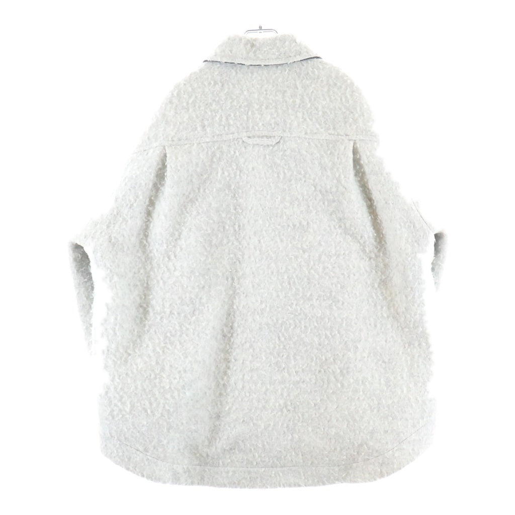 Acne Studios(アクネ ストゥディオズ) Pilled Wool-blend Overshirt ウール オーバーシャツジャケット レディース グレー FN-WN-OUTW000409