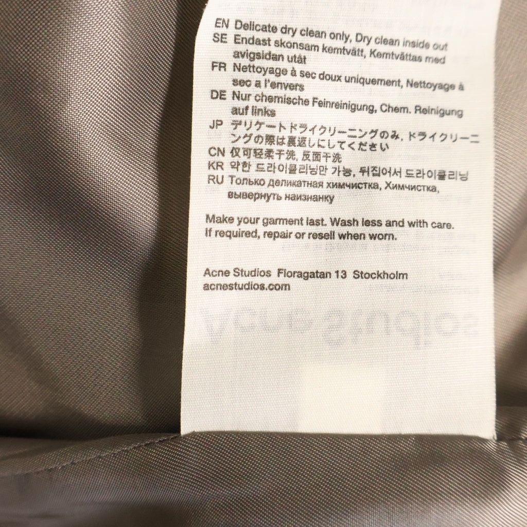 Acne Studios(アクネ ストゥディオズ) Pilled Wool-blend Overshirt ウール オーバーシャツジャケット レディース グレー FN-WN-OUTW000409
